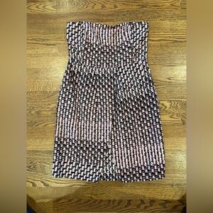 Banana Republic strapless silk dress